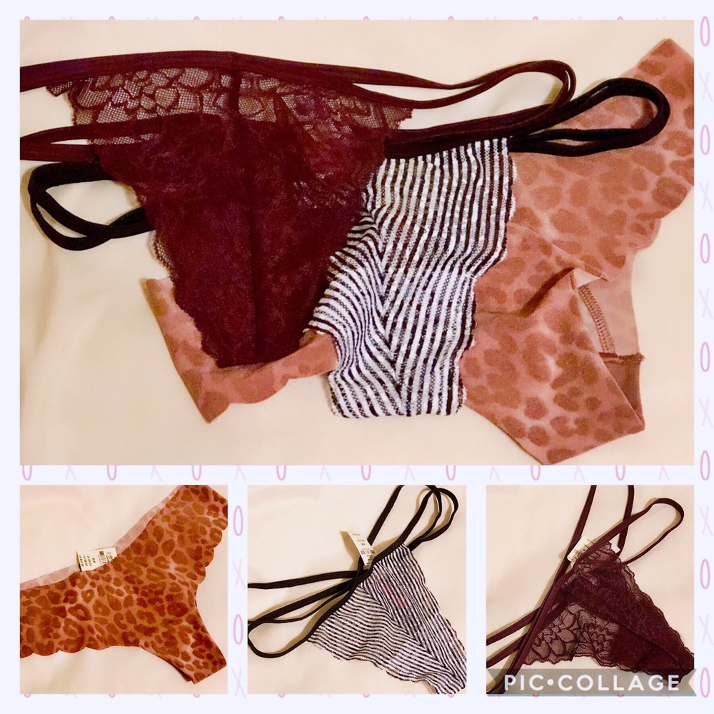 PINK Victoria’s Secret Thongs, 3/$25 Or 1/$10, NWT
